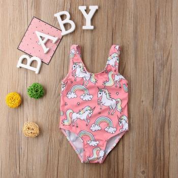 Traje de Baño Unicornio Colorido 0-3T