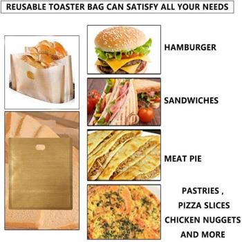 Wiederverwendbare Toaster Taschen für gegrillte Sandwiches, 10 Stück