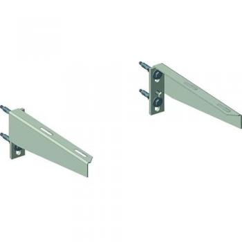 Fixations d’équerre pour lavabo CONFORMA (340 × 40 × 130 mm, finition chromée)