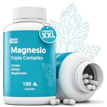 Magnesio PowerDay: Malato, Bisglicinato y Citrato – 190 Cápsulas
