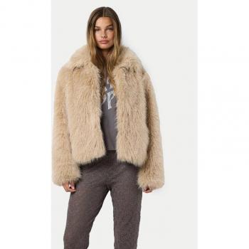 Giacca NMEVIE Pelliccia Beige 27031886