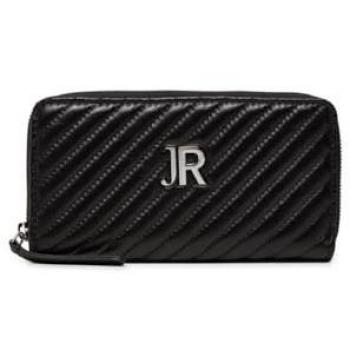 Portafoglio John Richmond donna design trapuntato nero argento