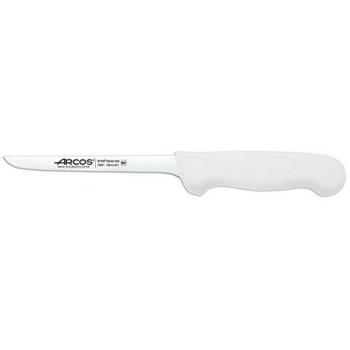 Desossador de Carnes Arcos 294124 – Faca de Aço Inox Nitrum, Cabo Ergonômico Branco, Lâmina de 16 cm