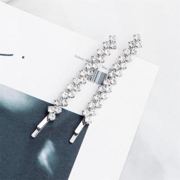 Épingle à cheveux en cristal, 2 pièces, accessoire de coiffure
