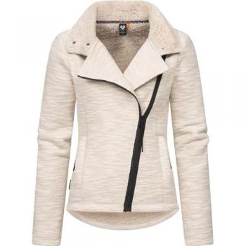 Strickfleecejacke RAGWEAR Saskie Melange Gr. M (38), grau (taupe)