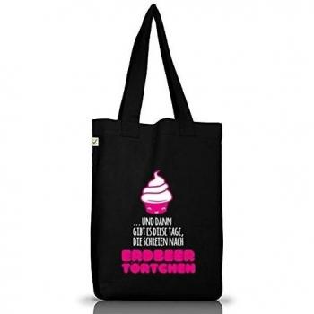 Camiseta street24, fresas tartaletas, yute Bolsa Plástico Funda Earth positiva