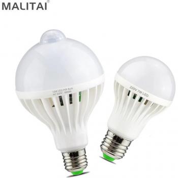 Luz LED de Inducción E27 con Sensor PIR para Escalera y Pasillo