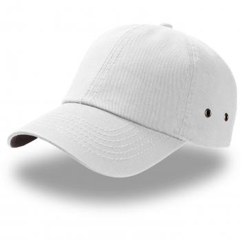 OS White 6‑Panel Chino Cap – Atlantis Action