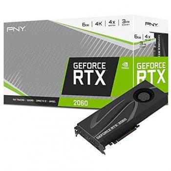 PNY GeForce RTX 2060 Blower 6GB GDDR6 Graphics Card (VCG20606BLMPB)