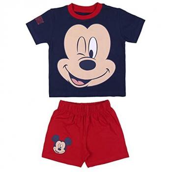 Roter Schlafanzug mit Mickey Mouse für Kinder