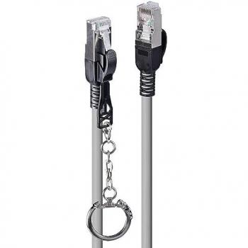 Lindy 0.5m Cat.6A S/FTP Networking Cable Grey