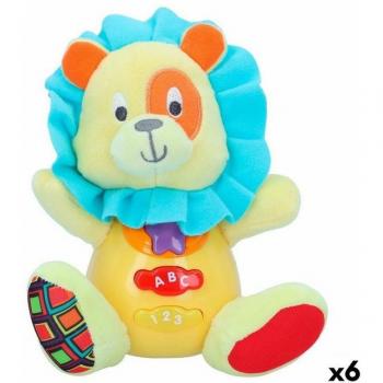 Peluche Lion Musical Winfun 15 x 15 x 9 cm (6 unités)