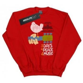 Woodstock Ladies Festival Poster Sweatshirt L Red
