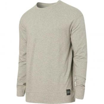 Saxx Underwear Maglietta A Maniche Lunghe 3six Five Ash Grey Heather XL
