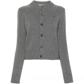 Cardigan en cachemire gris Ami Paris - L