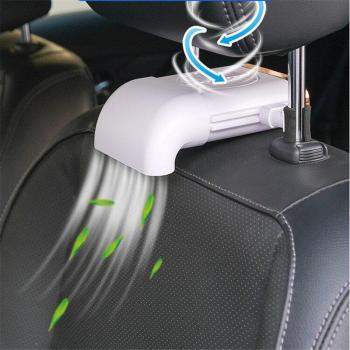 Car Portable Air Cooler - Quiet Multi-Function Backseat Fan