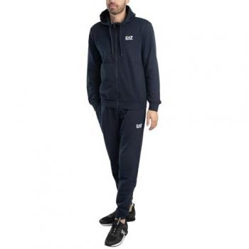 Emporio Armani EA7 Blue Zip-Up Male Tracksuit – Size M