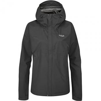 Rab Women's Downpour Eco Jacket - Black - Size 12