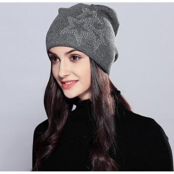 Wool Knitted Beanie for Girls