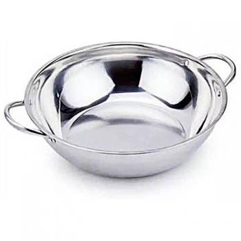 Marmite en acier inoxydable 28-38cm avec double oreille
