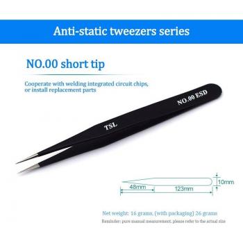 Stainless Steel Anti-Static Precision Tweezers