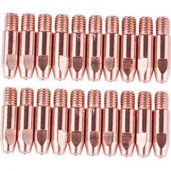 Binzel Gasnozzle Set 20 Stuks met Contacttips 0,8/1,0/1,2mm voor 24KD MIG/MAG