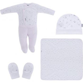 Conjunto de Bebé Niña 5 Piezas Primera Puesta Rosa