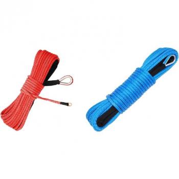 Cabrestante de Cuerda de Cable con Funda Protectora 3/16 × 50 – 7 700 lb para ATV UTV