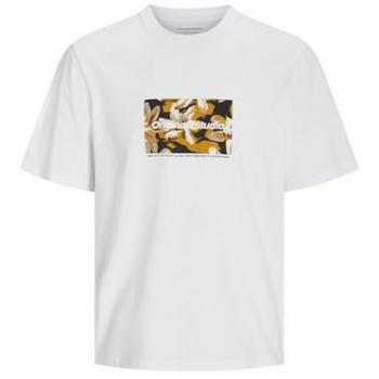 Camiseta Masculina Jack & Jones JORVESTERBRO Newton Boxfront Branca