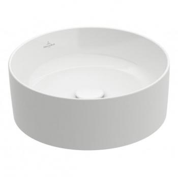 Vasque à poser Villeroy et Boch Collaro sans trop-plein, Ø 40cm, blanc