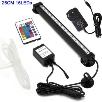 Submersible RGB Bubble Lamp for Aquariums - Waterproof Fish Tank Light D25
