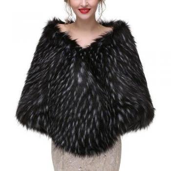 Faux Fur Wedding Wrap