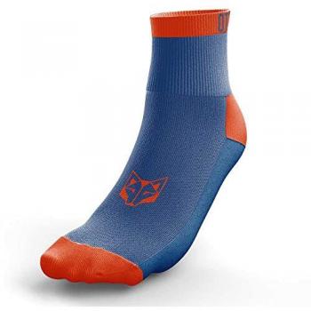 Calcetines Multi-Deporte Corte Bajo Azul Marino y Naranja Running OTSO 35/39