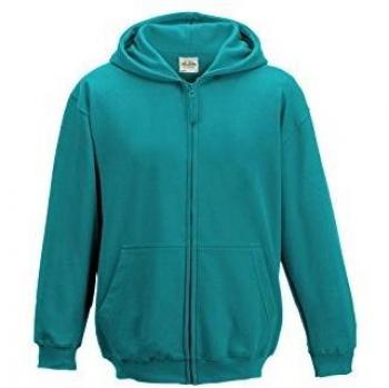 Tropical Breeze Junior Full‑Zip Hoodie – 12‑13 (Blue)