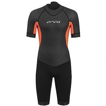 VITALIS Shorty OpenWater Neopren Short Sleeve Anzug Schwarz/Orange
