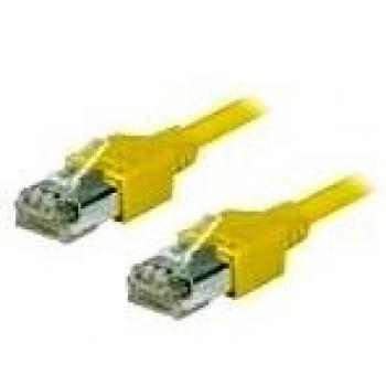 Datwyler SUTP Patchkabel Cat 5e, gelb, 0,5 m, hochflexibel