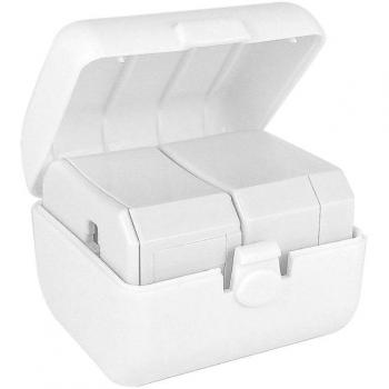 Kanex Int. Travel Bud 3‑in‑1 Adapter – Weiß mit US, UK, EU & AU Stecker | Für 180 Länder