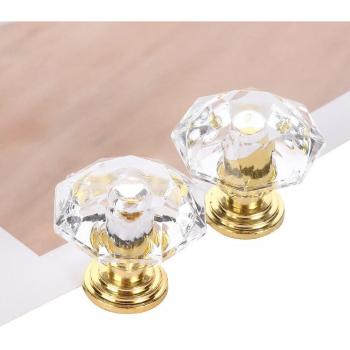 10 Pack Diamond Acrylic Cabinet Knobs