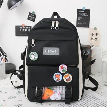 Bolso de hombro rosa para estudiantes