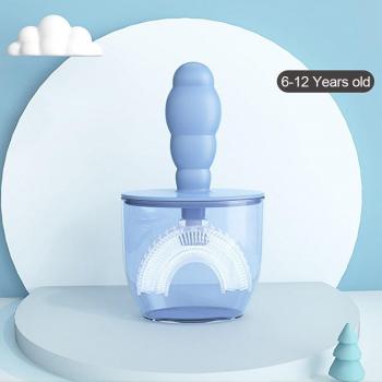 Brosse à dents en forme de U pour enfants avec tête souple