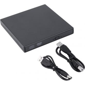 USB 2.0 External DVD/CD-RW Burner Drive - Black Combo Drive