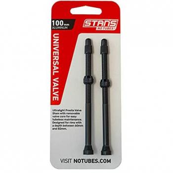 Stans Tubeless Ventil (Aluminium) 100 mm – Schwarzer Farbcode