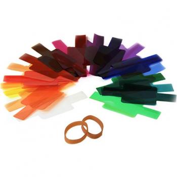 20pcs Color Correction Flash Diffuser Gel for Canon Nikon Sony