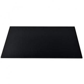 Piano Tavolo Vetro Glasgow 1000 x 620 mm - Nero