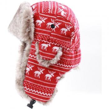 Winter Windproof Ski Cap with Earflaps and Goggles