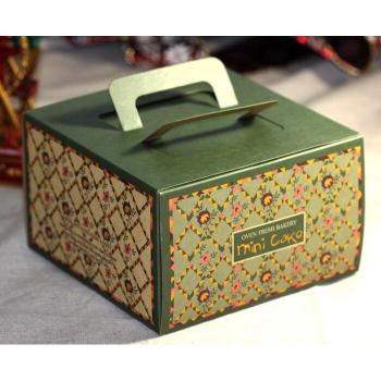 Mini Cake Box - 6 Inch Green Cheesecake Box
