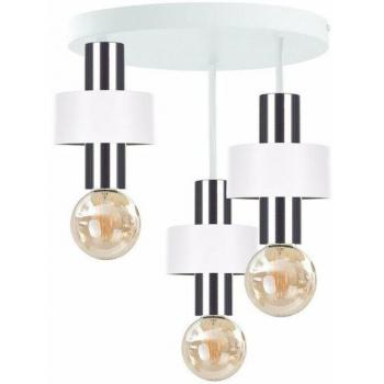 Keter Unica Multi-Arm Flush‑Top LED Light – Silver/White, 13.8 in, 3 E27 bulbs