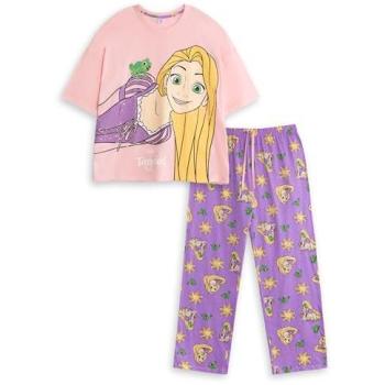 Disney Pink Royalty Pajama Set for Women – Short Sleeves & Long Legs