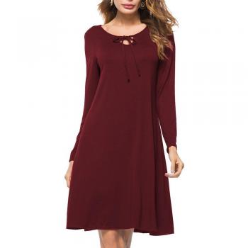Beiläufiges Schichtkleid für Frauen