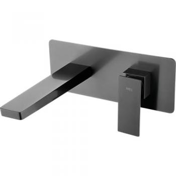 IMEX Monomando empotrado lavabo Pisa black gun metal